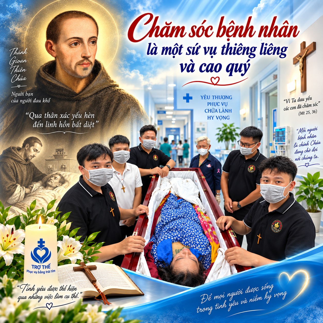 CHĂM SÓC BỆNH NHÂN LÀ MỘT SỨ VỤ THIÊNG LIÊNG